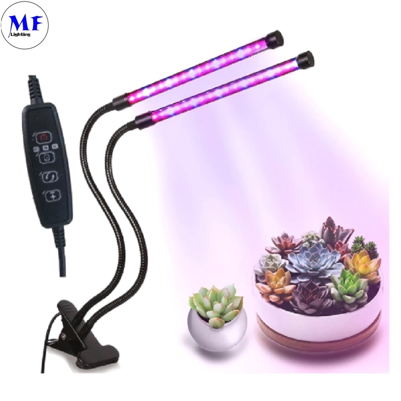 USB Smart Mini LED Grow Tube Light Red Blue 10-40W 360° Flexible With Desktop Table Clip Controller For Indoor