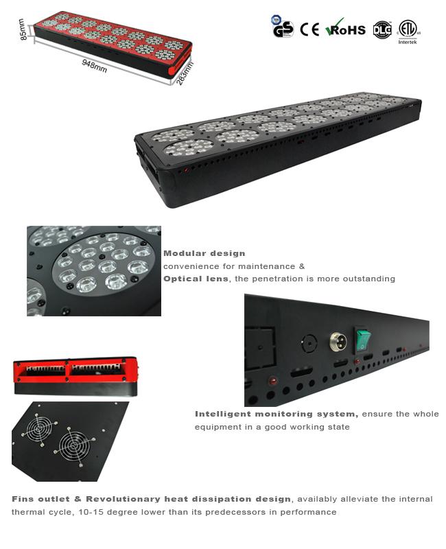 Medicine / Vegetable LED Growing Lights 580 Watt Full Wavelength Plant