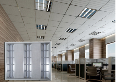 Mirror Effect Arc Smart LED Grid Panel Light