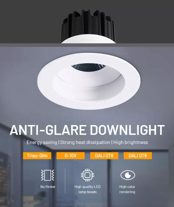 Flicker Free 88mm Hole LED Ceiling Spotlights 8W 10W For Bathroom