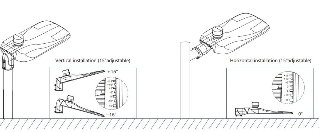 LED Street Light Die-Casting Aluminum Smart Control Photocell led garden roadway light 12