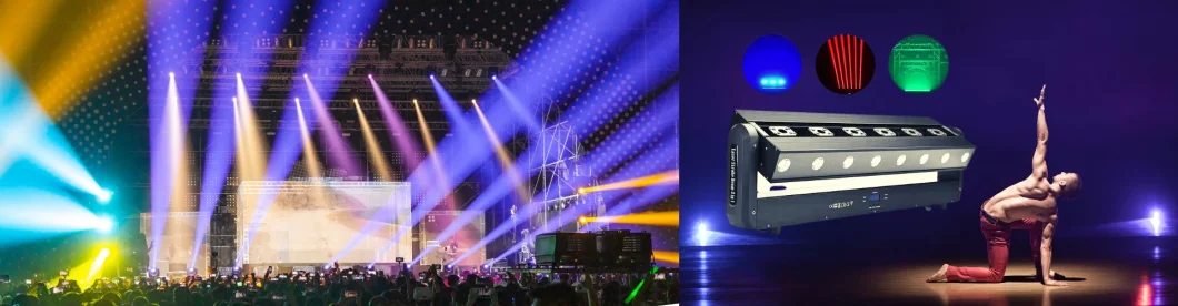 LED Wash Laser Spot Stage Light With Wash Lasers Lighting Spot Projection Multifunctional Hallbar Slow Roll Performin 7