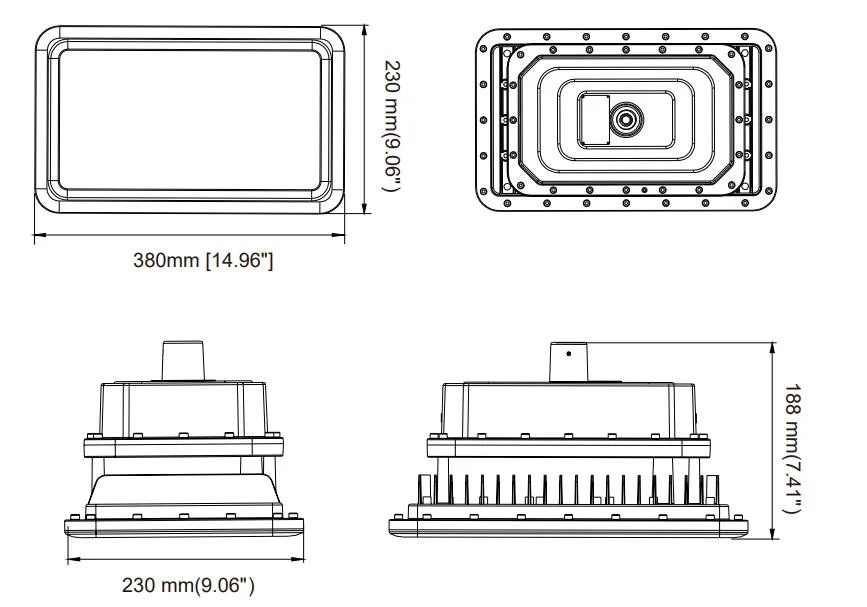 LED Explosion Proof Light Atex Certified High Power ADC12 Aluminum Housing Zone 1 Zone 2 LNG Gas Station Oil Industry 6