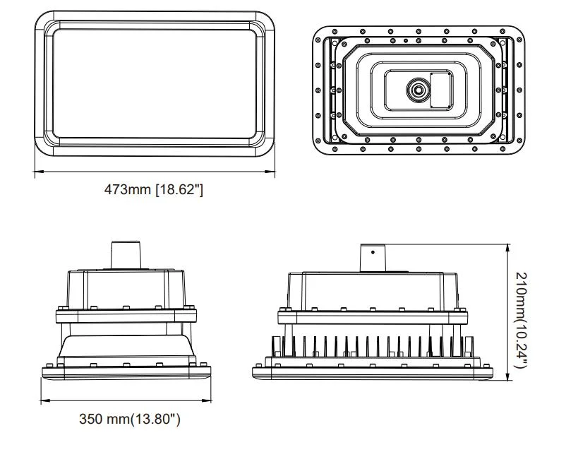 LED Explosion Proof Light Atex Certified High Power ADC12 Aluminum Housing Zone 1 Zone 2 LNG Gas Station Oil Industry 7