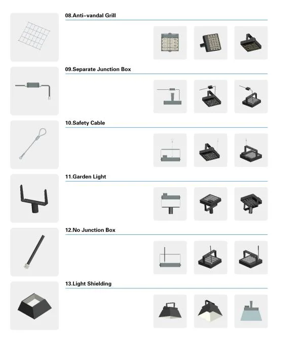 Outdoor Led Street Light  RGB function with remote controller for Tunnel Sea Port Stadium and Outdoor Lighting 8