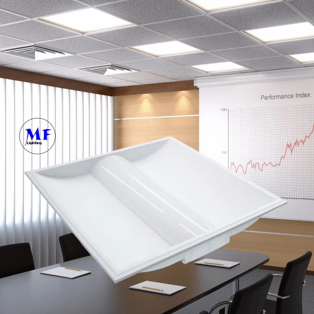 Commercial Lighting LED Panel Light Ceiling Troffer Light Fixtures 50W 2*4FT Flame-Retardant Anti Glare Dimmable Ceiling 3