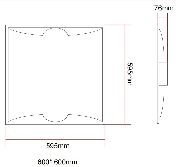 Commercial Lighting LED Panel Light Ceiling Troffer Light Fixtures 50W 2*4FT Flame-Retardant Anti Glare Dimmable Ceiling 8