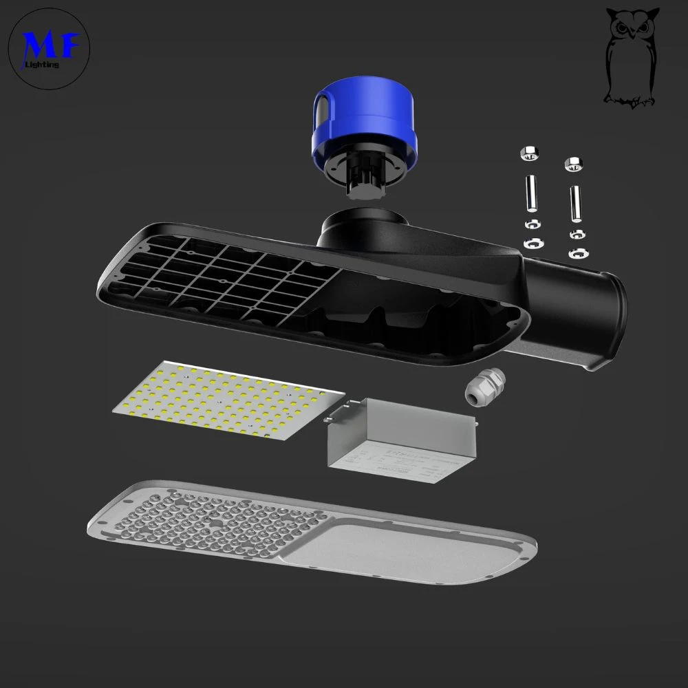Waterproof SKD Weatherproof 30W 50W 150W 200W 300W Smart Control Photocell Surge Protection Dali Dimming LED High Way Lighting LED Parking Lot Street Light