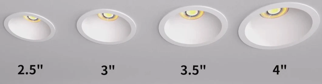 ODM OEM Indoor Recessed 2.5 Inch 10W 15W 20W 30W 40W IP44 LED Homeusage Light LED ceiling Spot Light Milky Cover SMD LED Downlight Luminaires LED Down Light