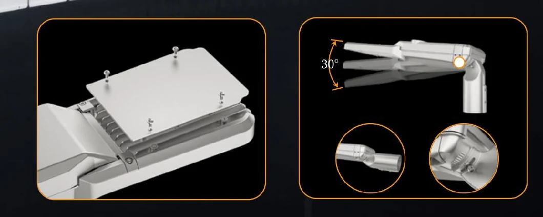 LED Flood Street Light With Support Smart Control 100W 0-10V Dim Die Casting Aluminum Waterproof IP65 175lm/W 10