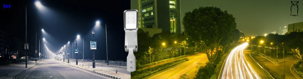LED Flood Street Light With Support Smart Control 100W 0-10V Dim Die Casting Aluminum Waterproof IP65 175lm/W 21