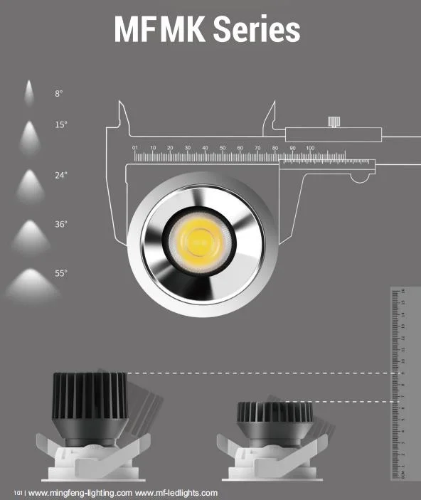 DC 24V 5 Years Warranty High CRI &gt;80ra &gt;90ra Non-Dimmable LED CCT Smart GU10 Downlight Wall Sconce Recessed Lighting Down Light