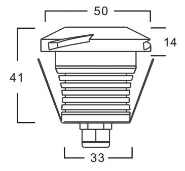OEM ODM IP67 Outdoor Garden Landscape Buried Underground 6063 Aluminum Deck in Ground Light LED Whirlwind Buried Lights for Outdoor Floor Lamp
