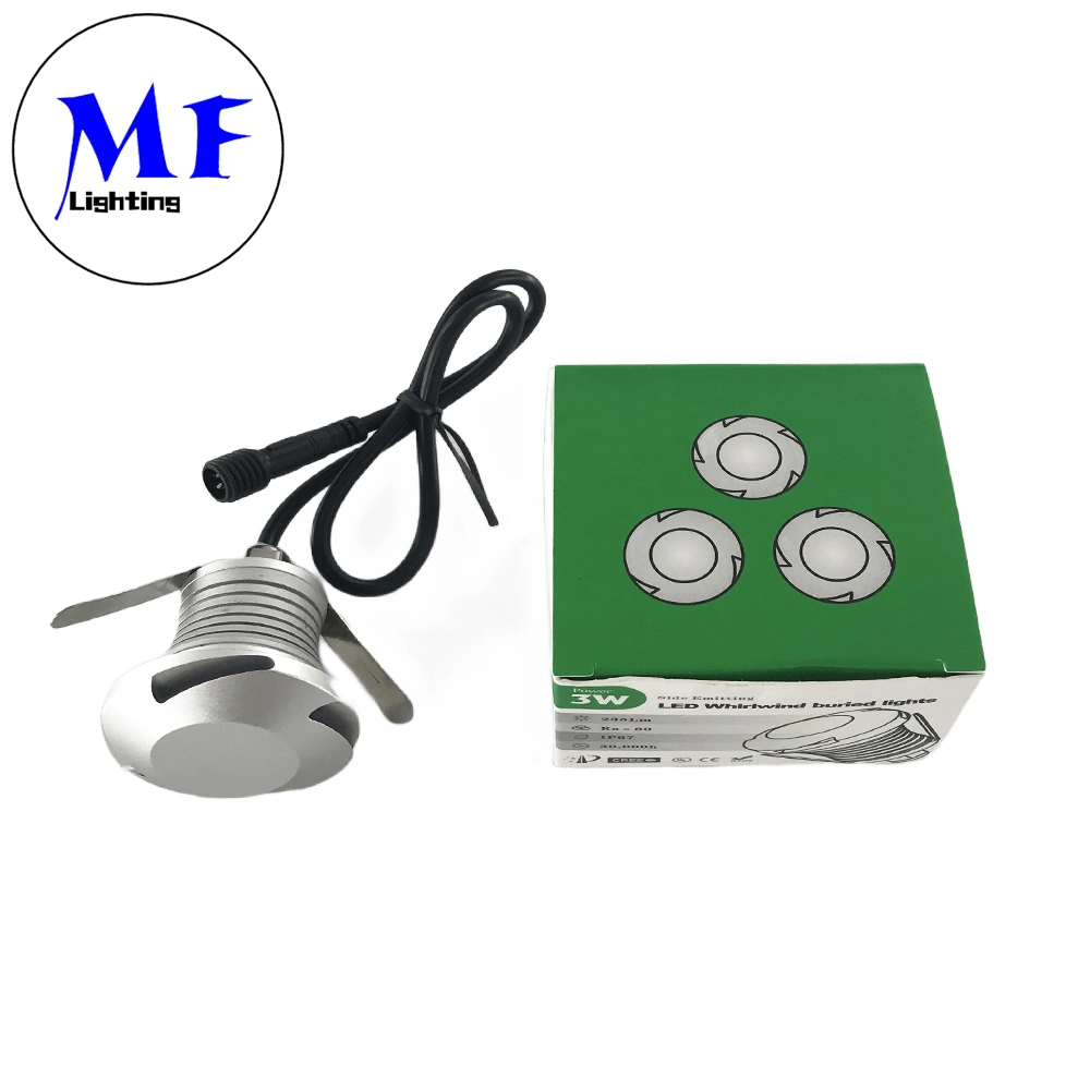 OEM ODM IP67 Outdoor Garden Landscape Buried Underground 6063 Aluminum Deck in Ground Light LED Whirlwind Buried Lights for Outdoor Floor Lamp