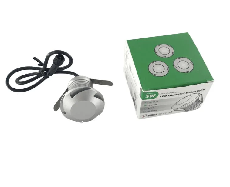 OEM ODM IP67 Outdoor Garden Landscape Buried Underground 6063 Aluminum Deck in Ground Light LED Whirlwind Buried Lights for Outdoor Floor Lamp