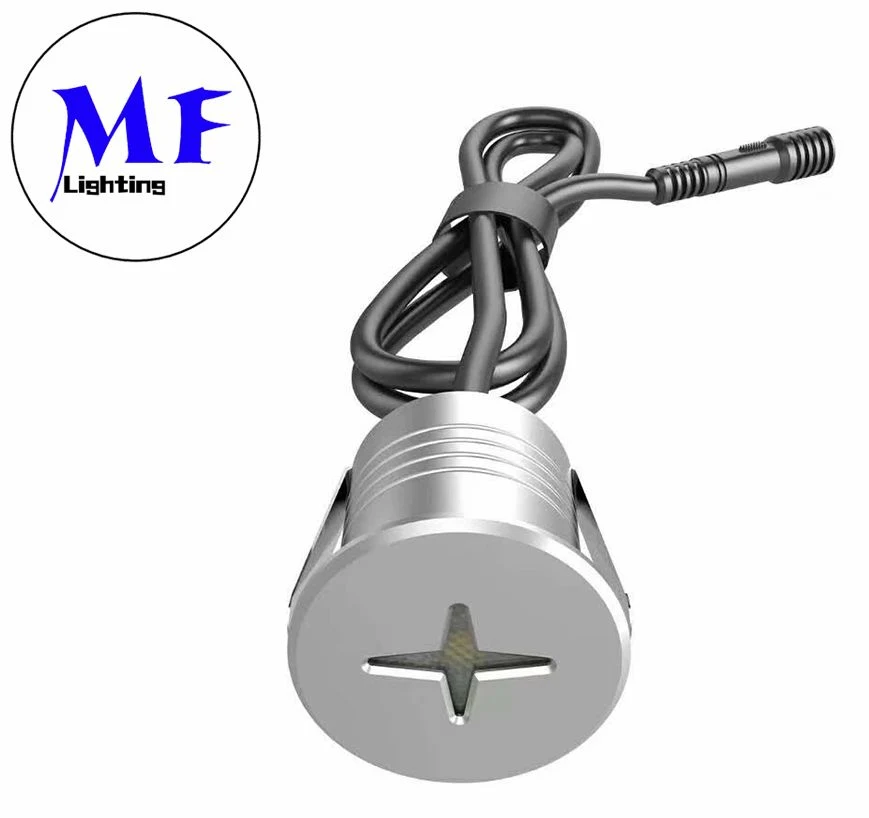 OEM ODM Customized Color 1W Waterproof IP67 Outdoor Deck Inground Lamp Step Ground Buried Lamp LED Cross-Star Buried Light Step Light LED Underground Light