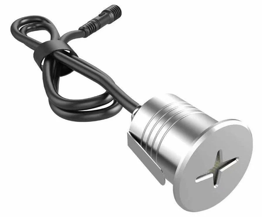 OEM ODM Customized Color 1W Waterproof IP67 Outdoor Deck Inground Lamp Step Ground Buried Lamp LED Cross-Star Buried Light Step Light LED Underground Light