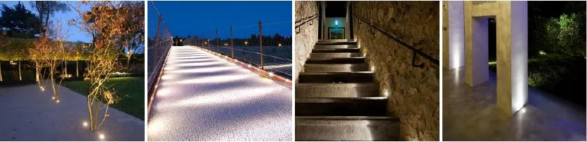OEM ODM Customized Color 1W Waterproof IP67 Outdoor Deck Inground Lamp Step Ground Buried Lamp LED Cross-Star Buried Light Step Light LED Underground Light