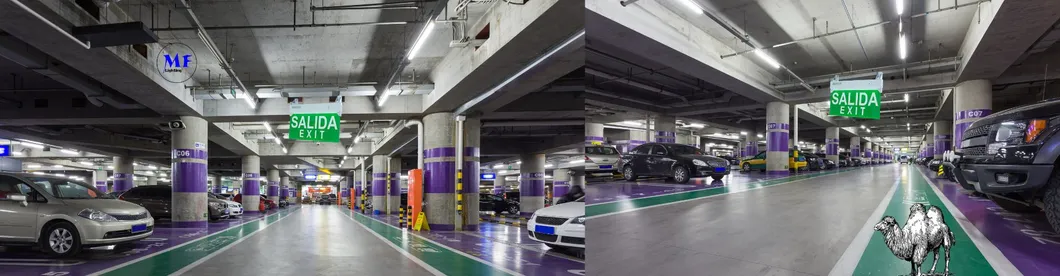 Durable LED Emergency Light Exit Sign Luminaries For Fire Escape Factory Parking Lot Public Place 3
