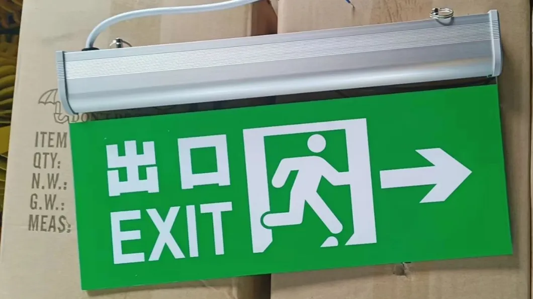 Durable LED Explosion Proof Emergency Light Evacuation Exit Sign For Workplace Factory 14