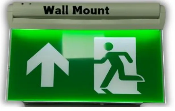 Durable LED Emergency Light Exit Sign Luminaries For Fire Escape Factory Parking Lot Public Place 10