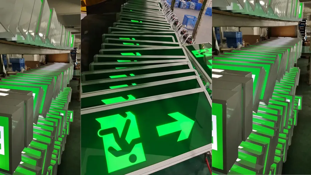 Durable LED Explosion Proof Emergency Light Evacuation Exit Sign For Workplace Factory 15