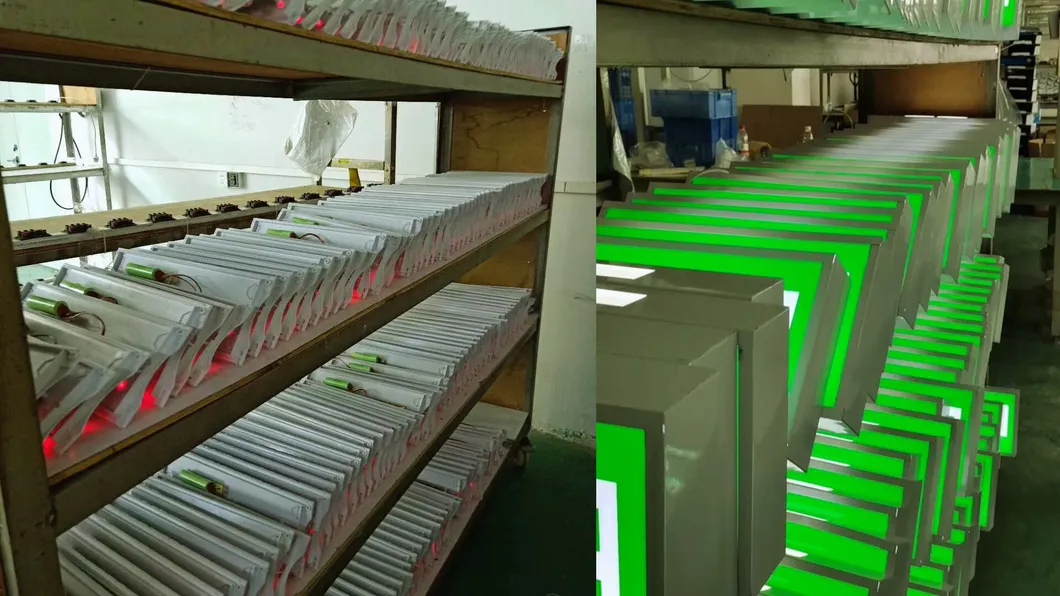 Durable LED Explosion Proof Emergency Light Evacuation Exit Sign For Workplace Factory 18