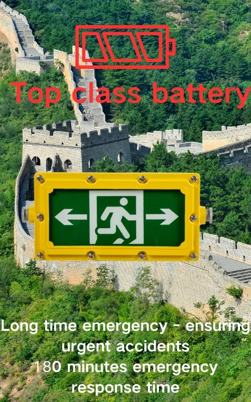 Durable LED Explosion Proof Emergency Light Evacuation Exit Sign For Workplace Factory 3