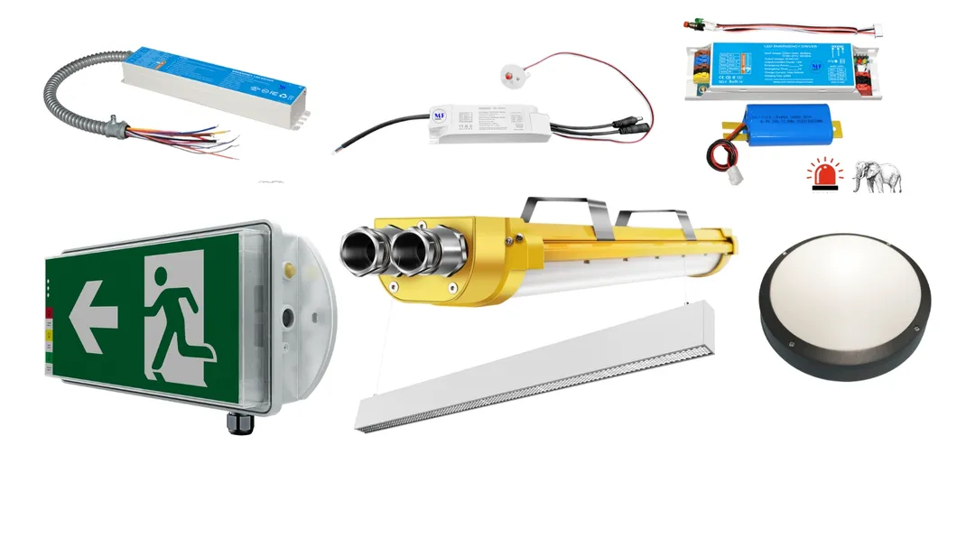 LED Emergency Ballast 3-Hour Backup Driver Compatible with Downlights Triproof Light High Bays 1