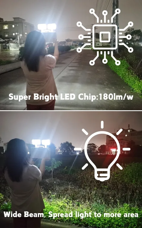 LED Double Heads Rechargeable Emergency Light For School Hotel Basement Public Place 2