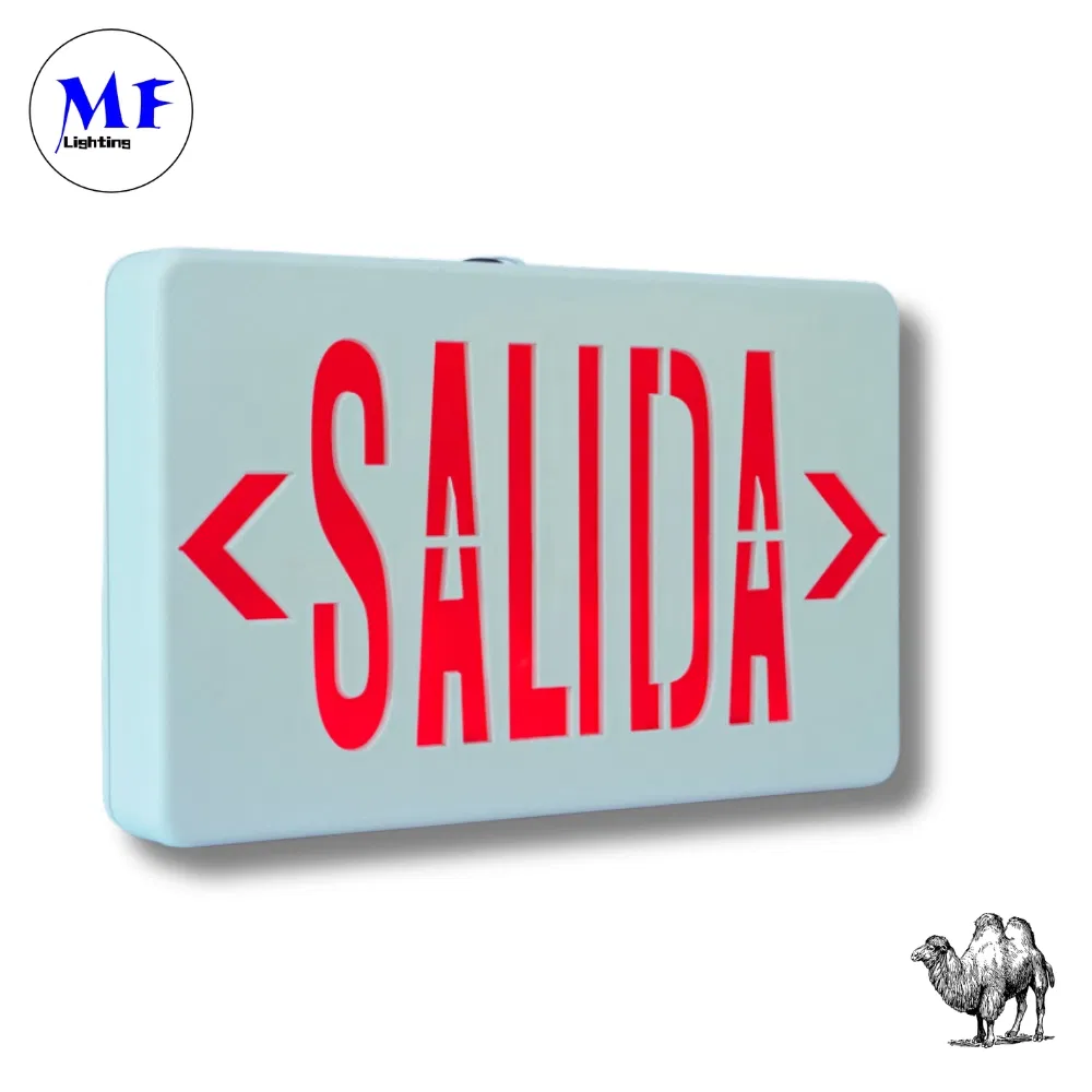 Rechargeable LED Exit Sign Emergency Light For Shopping Malls Supermarkets Airports Offices Factories 6