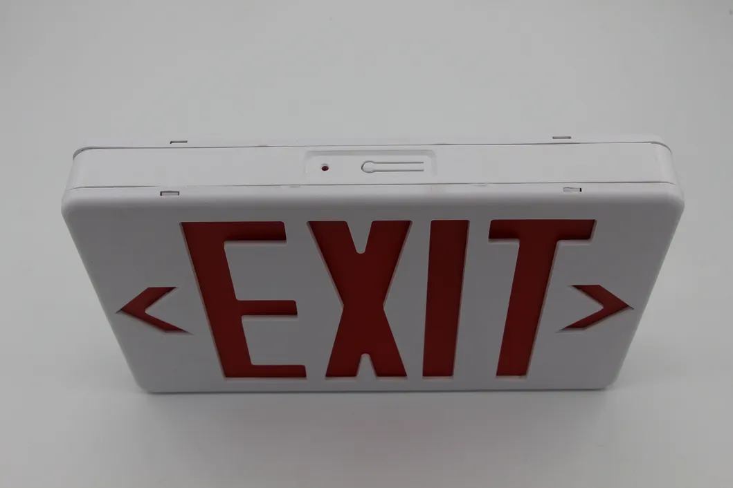 Rechargeable LED Exit Sign Emergency Light For Shopping Malls Supermarkets Airports Offices Factories 5