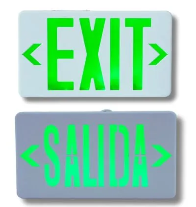 Rechargeable LED Exit Sign Emergency Light For Shopping Malls Supermarkets Airports Offices Factories 12