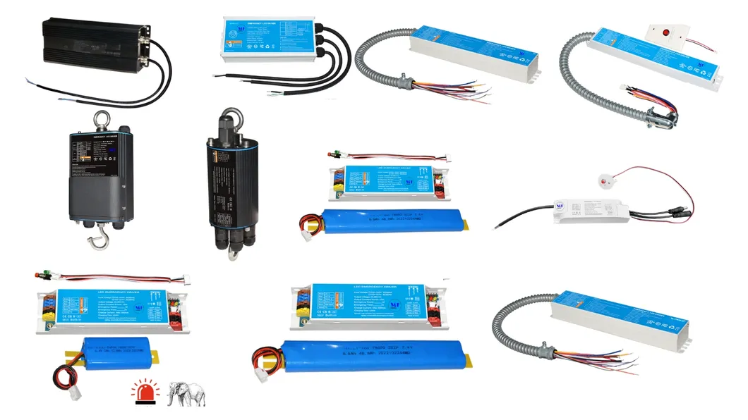 Long Lasting LED Emergency Lighting Kit Driver Power Supply Battery Ballast for Triproof Light 0