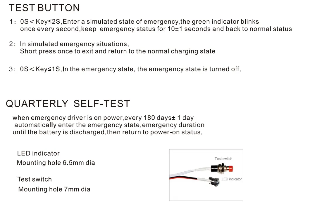 LED Emergency Lighting Ballast Built-in 3-Hour Backup Panic Light Driver For Light 4