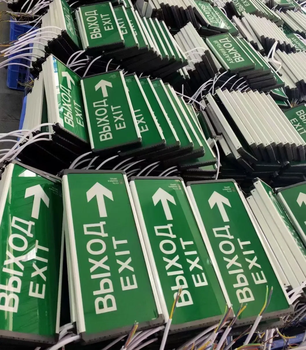 LED Exit Escpe Emergency Panic Light IP66 Hotel Green Shopping Mall Train Station School Supermarket 9