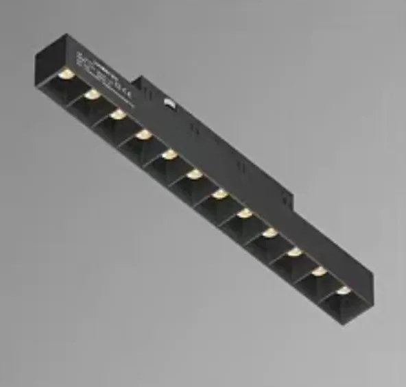 LED Magnetic Linear Light 20W 30W 4000K 6000K Dali Dim Waterproof Smart Sensor Plastic Hotel Ceiling Canteen Coffee Stock Cloth Store 7