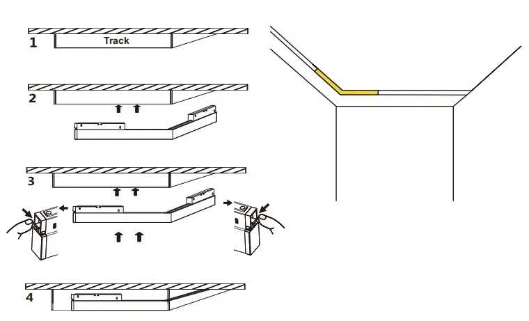 Magnetic Linear Light Dali Zigbee Waterproof IP20 LED SMD Slim Ceiling L Shape Museum Cafe Commercial Retail Cloth Store 8