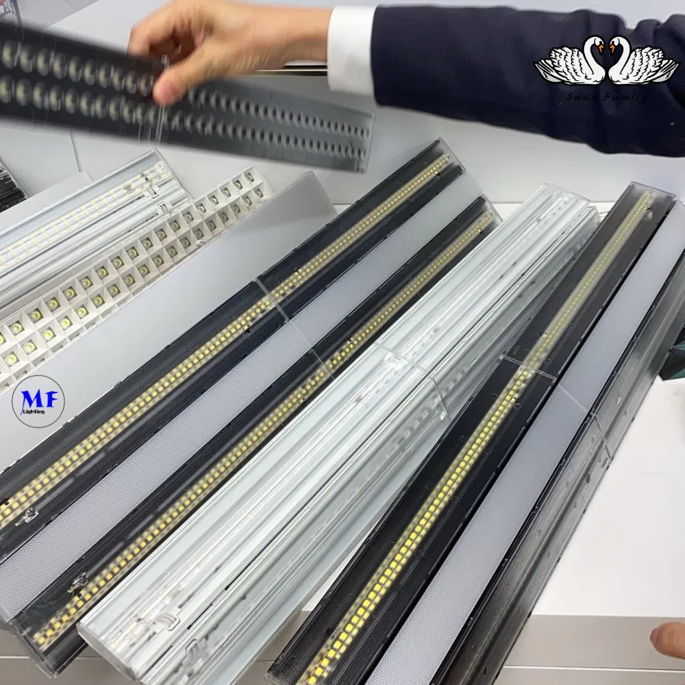 LED Track Linear Light Blue 2 Panel Plastic Fruit Shop Supermarket Warehouse Book Stock Workshop Bike Stock Office Cloth Shop 0