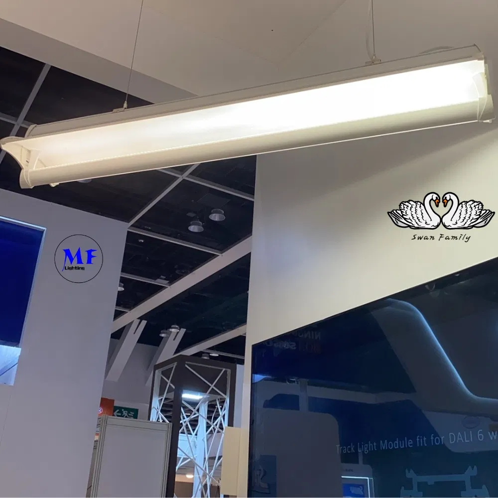 LED Track Linear Light Blue 2 Panel Plastic Fruit Shop Supermarket Warehouse Book Stock Workshop Bike Stock Office Cloth Shop 1