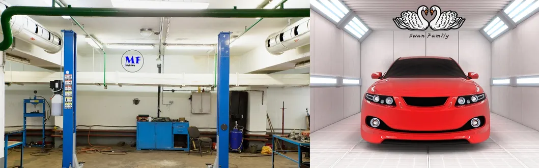 LED Track Linear Light Blue 2 Panel Plastic Fruit Shop Supermarket Warehouse Book Stock Workshop Bike Stock Office Cloth Shop 7