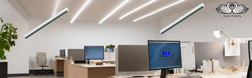 LED Track Linear Light Ra 90+ Plastic Retail Industrial Black White Supermarket Magnetic Shapeble Workshop Shop 6