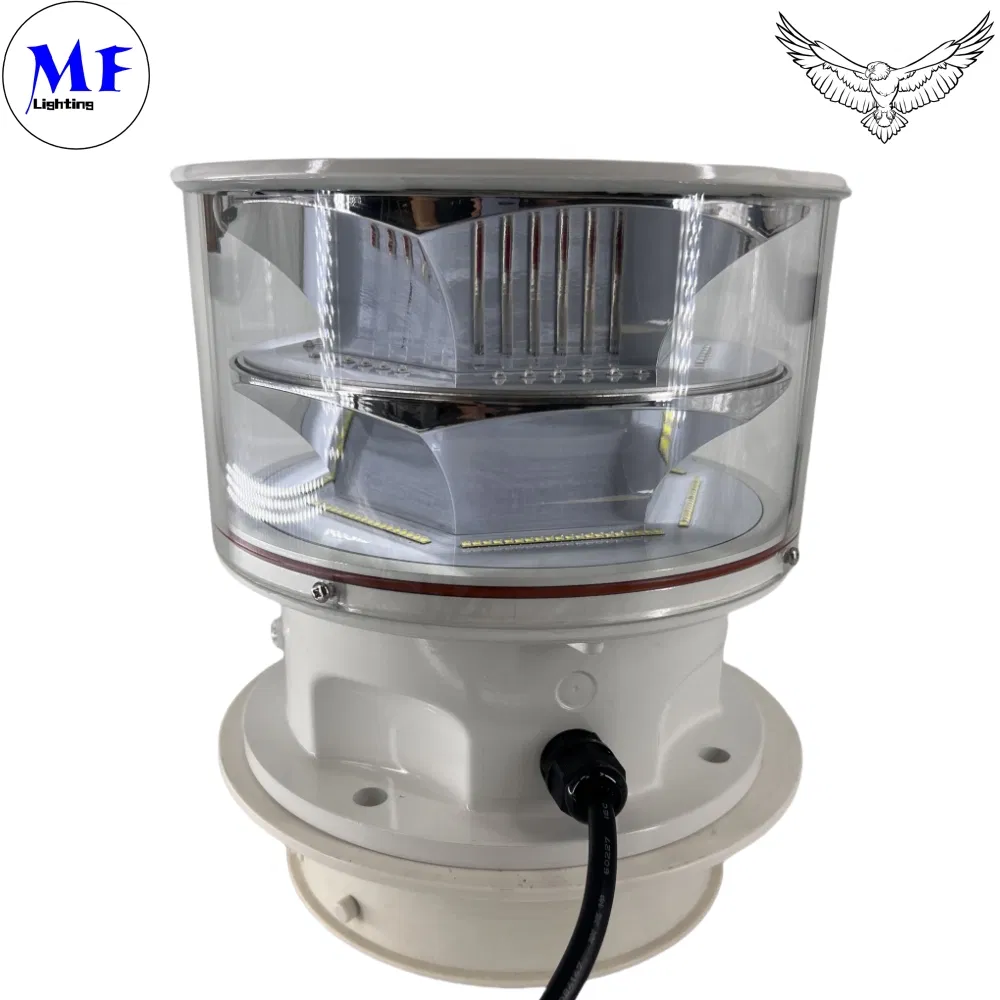 LED Aviation Obstruction Light  Photocell Die-Casting IP66Telecommunication Yellow Gas Oil Offshore Platform 3
