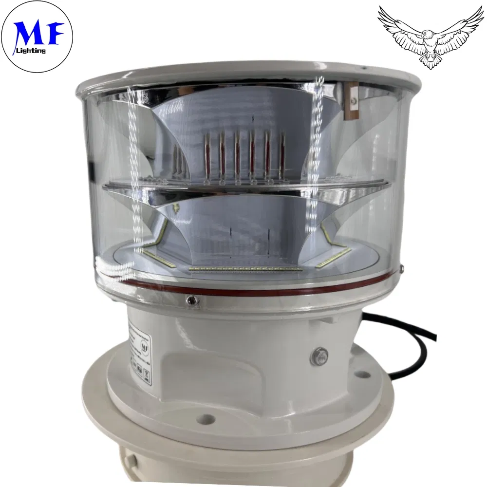 LED Aviation Obstruction Light  Photocell Die-Casting IP66Telecommunication Yellow Gas Oil Offshore Platform 4