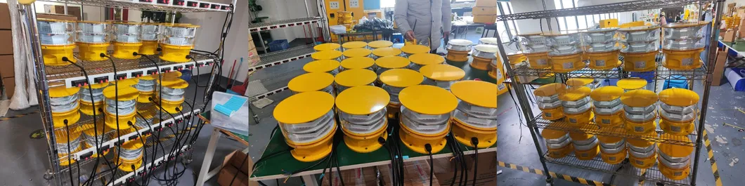LED Aviation Obstruction Light Photocell Die-Casting IP66Telecommunication Yellow Gas Oil Offshore Platform 6