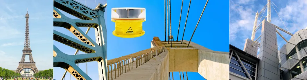 LED Aviation Obstruction Light  Photocell Die-Casting IP66Telecommunication Yellow Gas Oil Offshore Platform 17