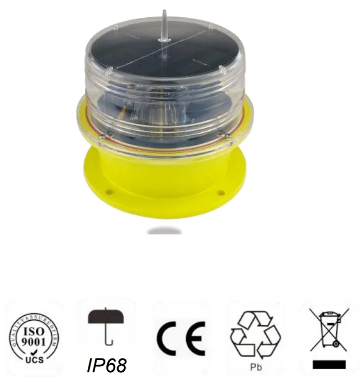 LED Solar Marine Lantern Light Photocell  Die-Casting GPS IP68 80m/S Wind Turbine Oil Offshore Platform 3