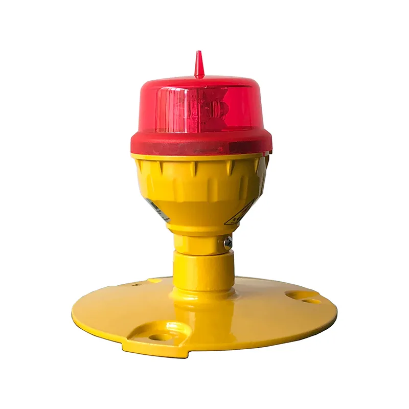 LED Aviation Obstruction Light  IP66 Waterproof Red White Double Head Built-in Photocell Aircraft Obstacle Warning Light LED Low-Intensity 3