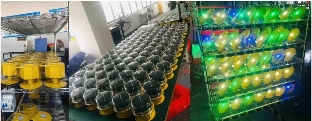 LED Aviation Obstruction Light  IP66 Waterproof Red White Double Head Built-in Photocell Aircraft Obstacle Warning Light LED Low-Intensity 5