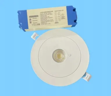Panel Down Light LED Panic Emergency Escape Exit Sign Light IP65 Battery Backup Rechargeable Public School Hospital White 5